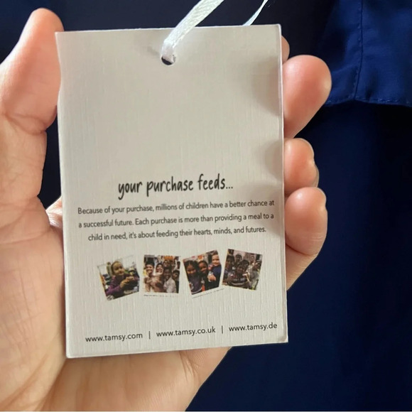 Tamsy Womens Blue Cover Up Shirt Dress Large Beachwear Button Up Billowy Sheer - Picture 10 of 17